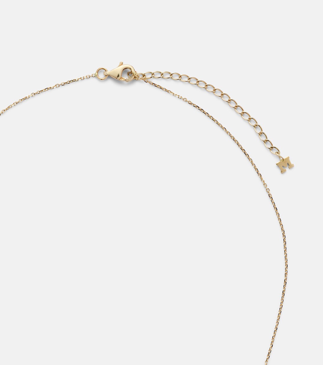 14kt gold necklace with diamonds and pearls | Mateo
