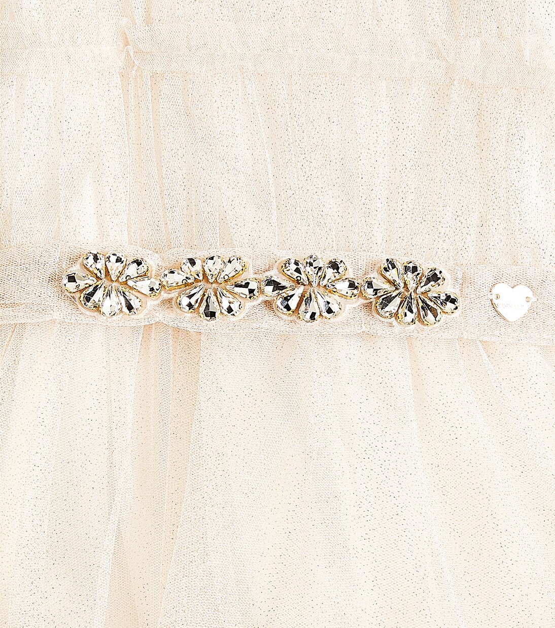 Glitter tiered tulle dress | Monnalisa