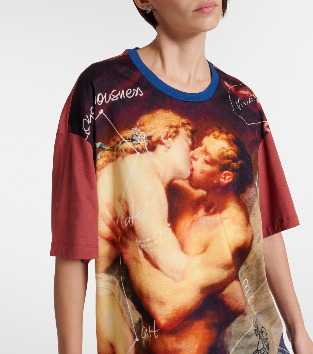 Oversize-T-Shirt Kiss aus Baumwoll-Jersey | Vivienne Westwood