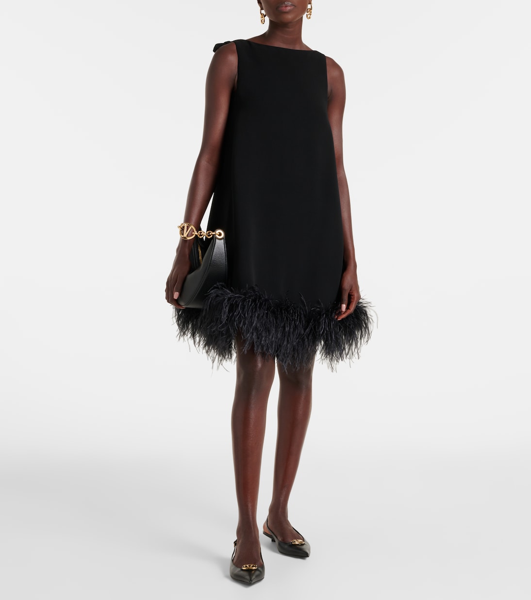 Minikleid mit Federn | Valentino