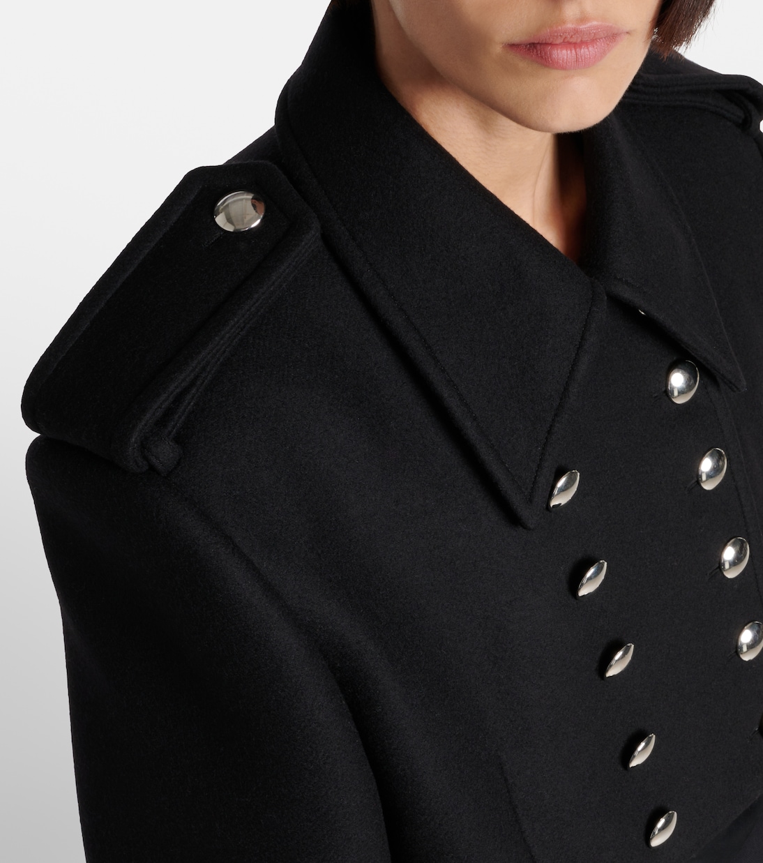 Cropped-Jacke Leara aus einem Wollgemisch | Khaite