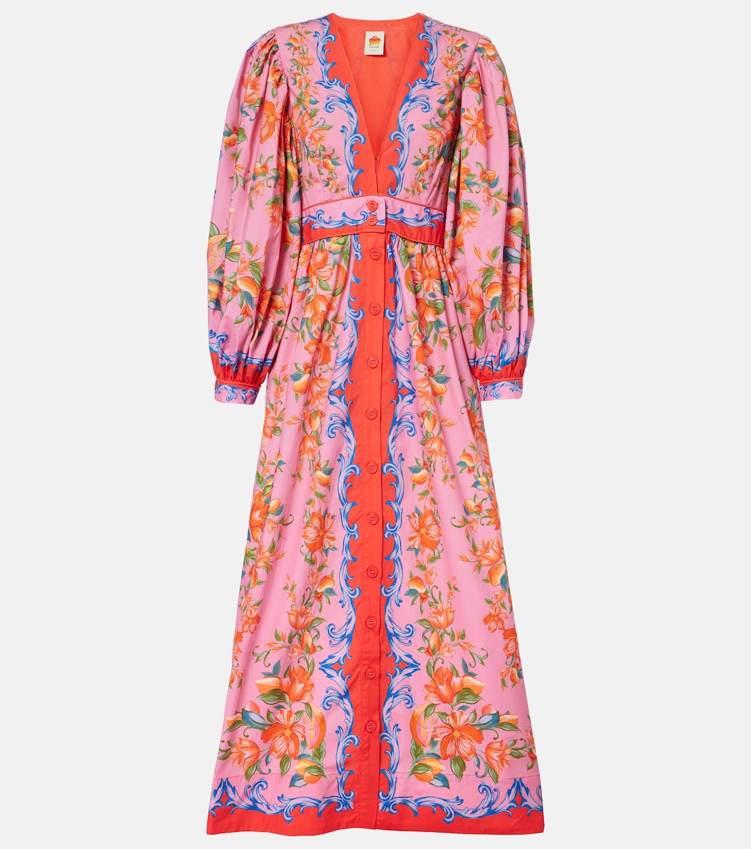 Robe chemise Sicily Flowers en coton | Farm Rio