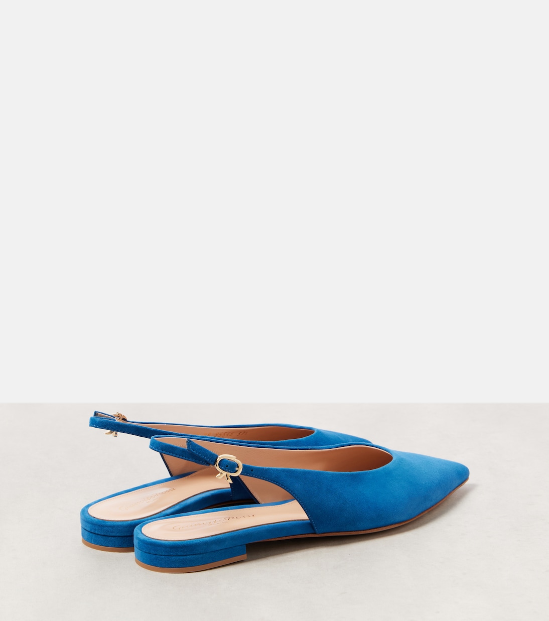 Suede slingback flats | Gianvito Rossi