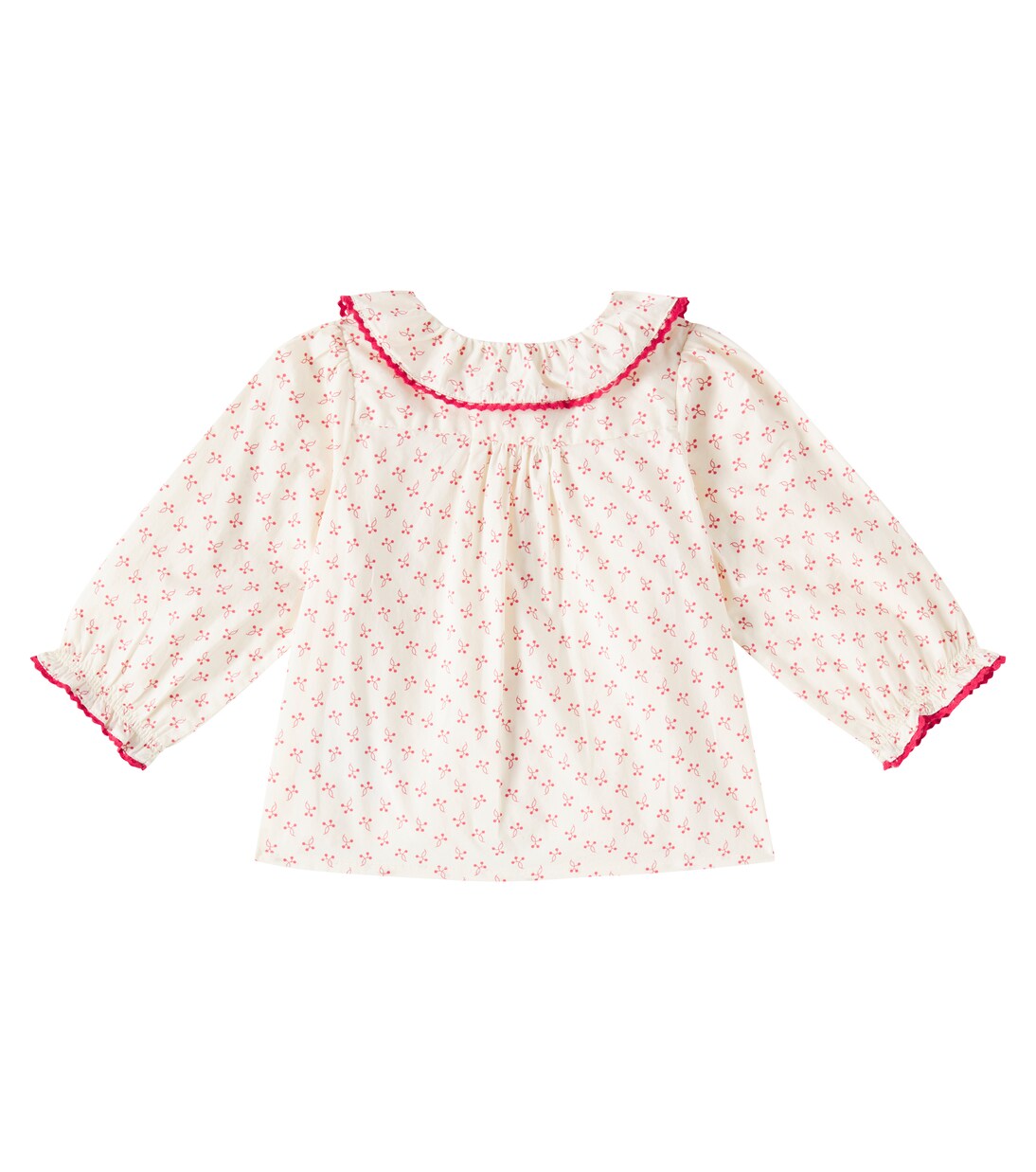 Baby Jojoba printed cotton poplin blouse | Bonpoint