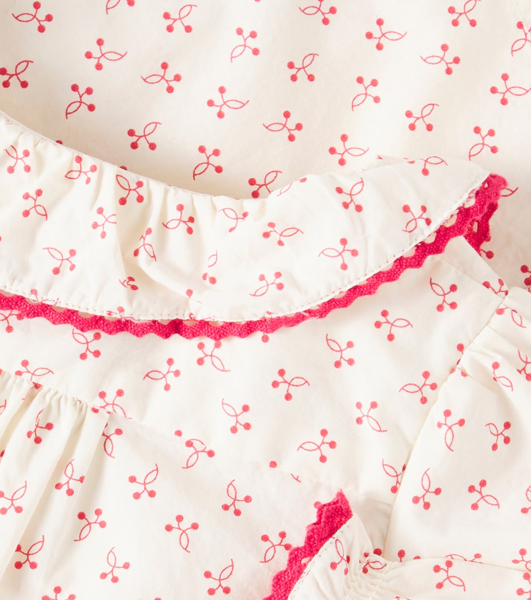 Baby Jojoba printed cotton poplin blouse | Bonpoint