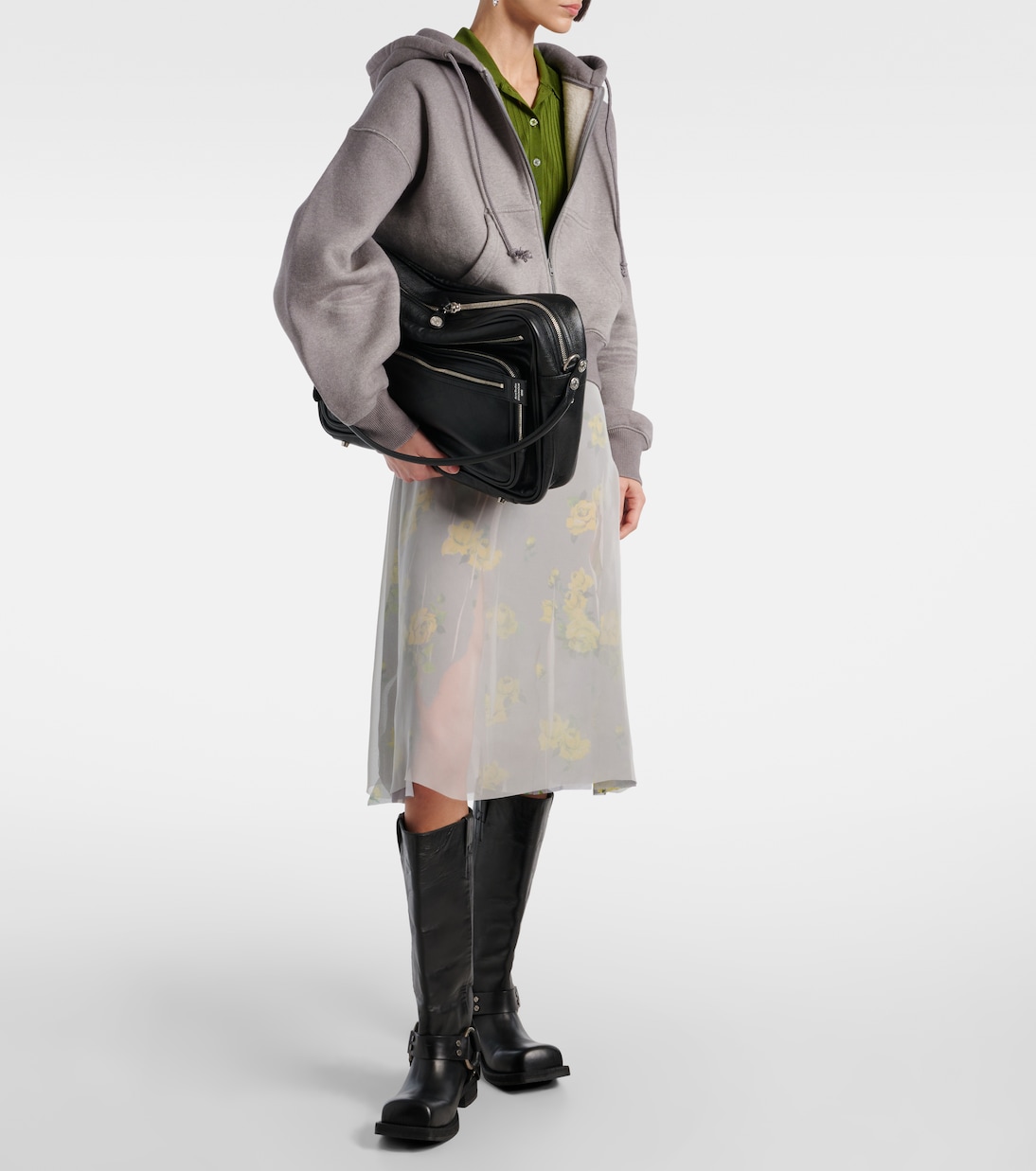 Schultertasche Camero Large aus Leder | Acne Studios