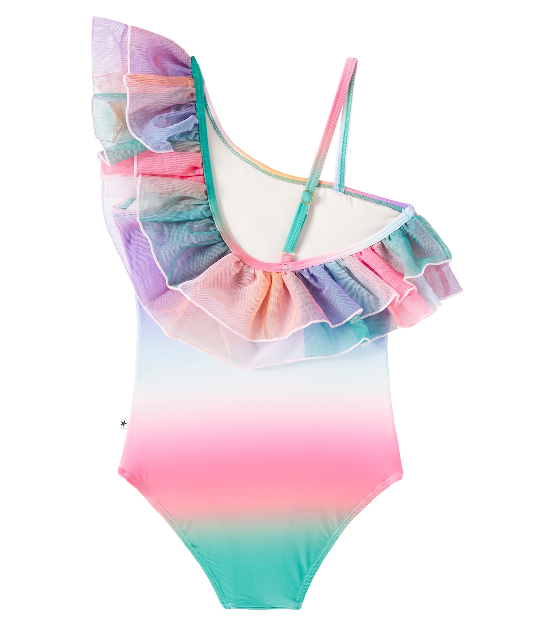Nilla ruffled one-shoulder swimsuit | Molo