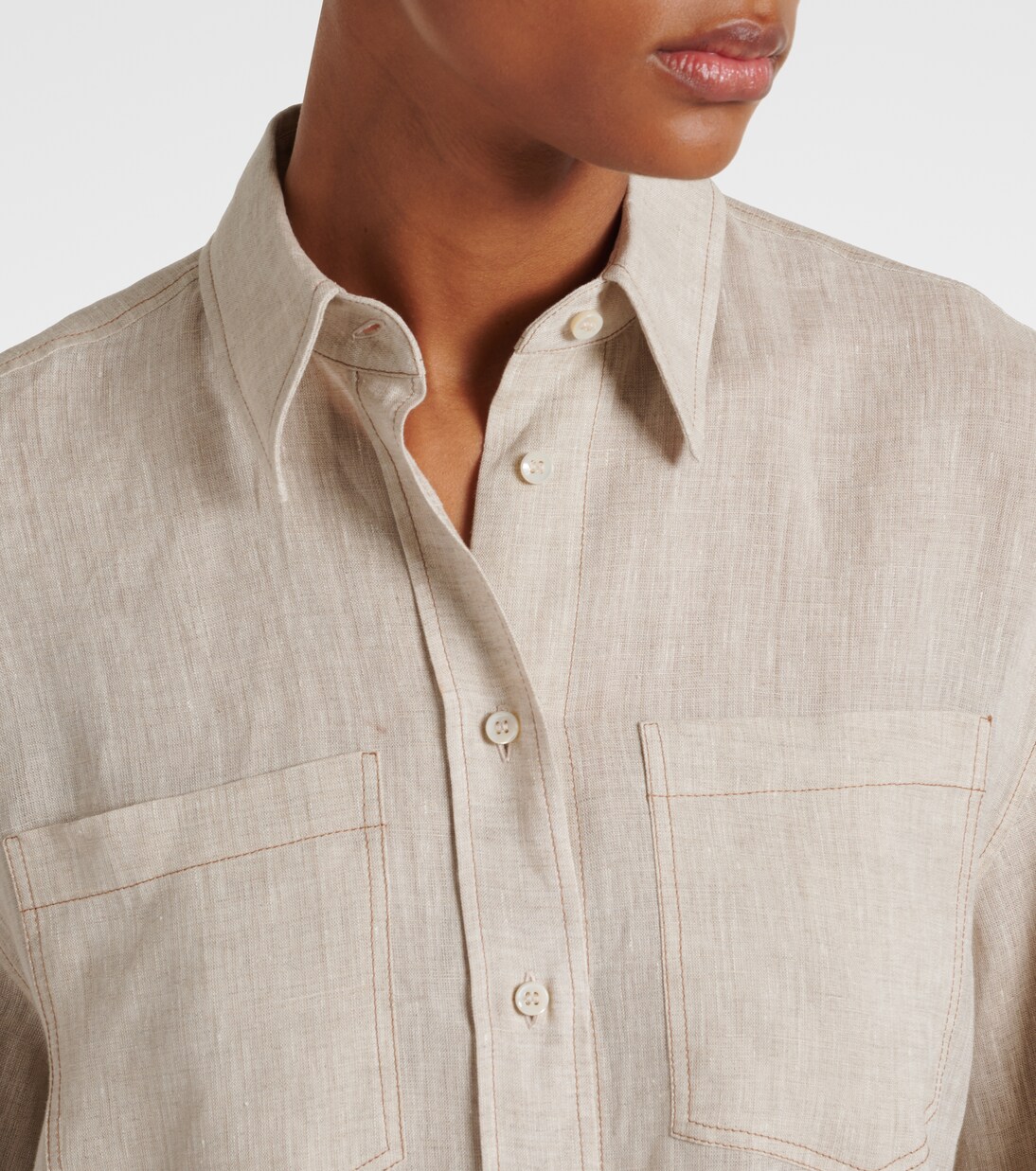 Hemd aus Leinen | Brunello Cucinelli