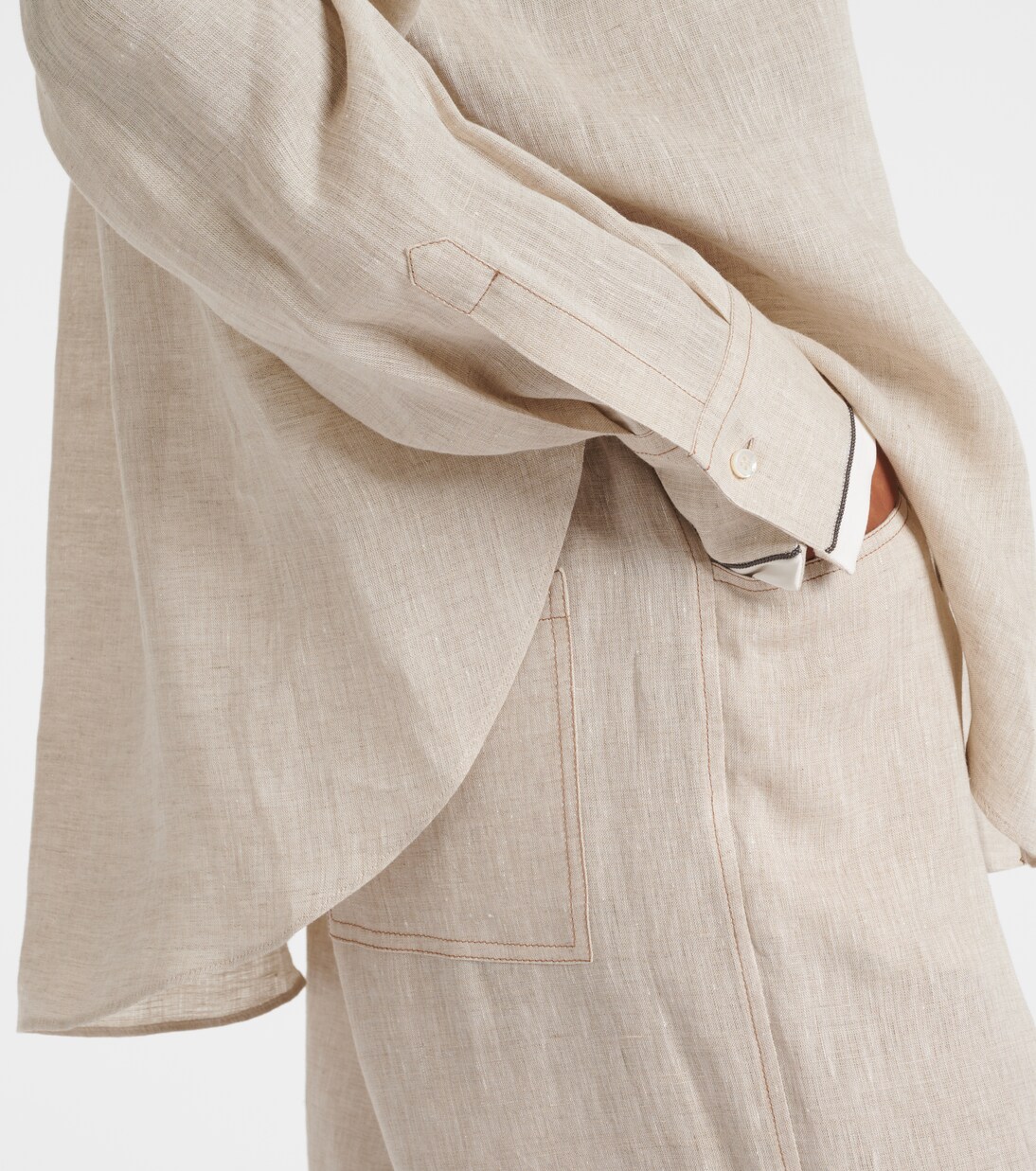Hemd aus Leinen | Brunello Cucinelli