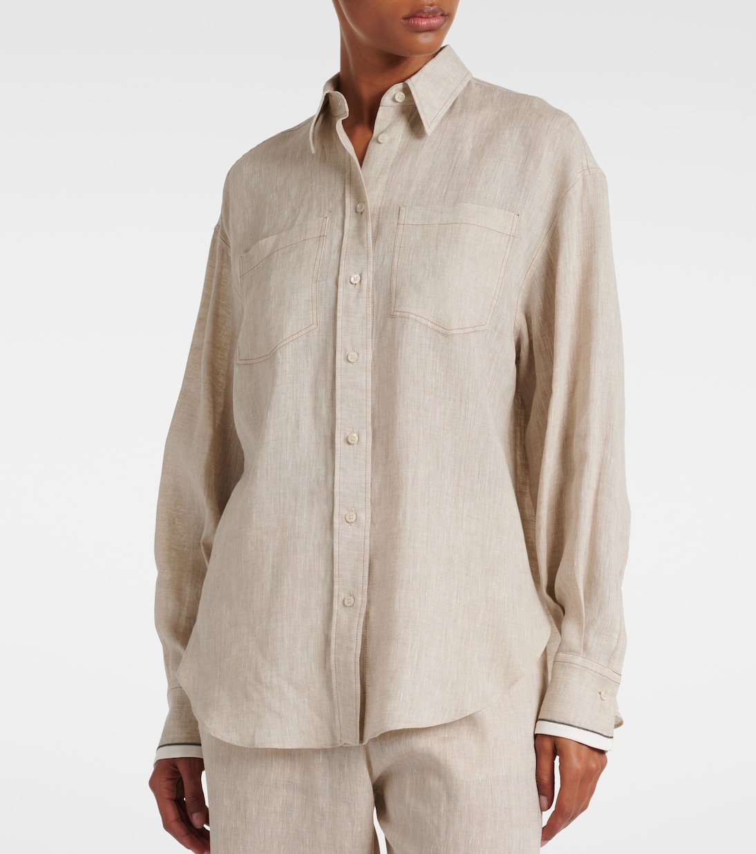 Hemd aus Leinen | Brunello Cucinelli