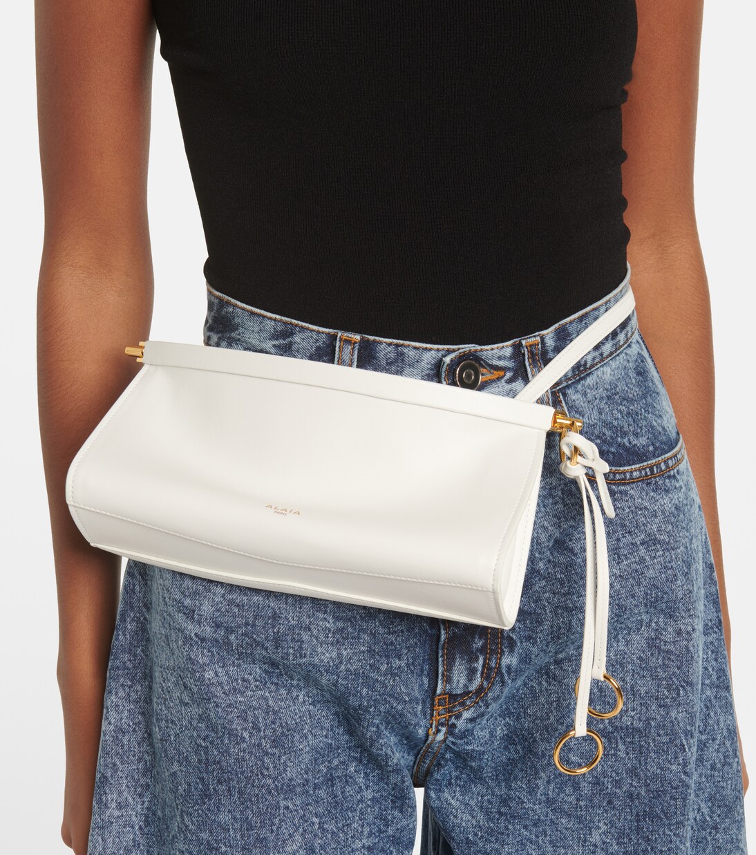 Le Click East West S号皮革单肩包 | Alaïa