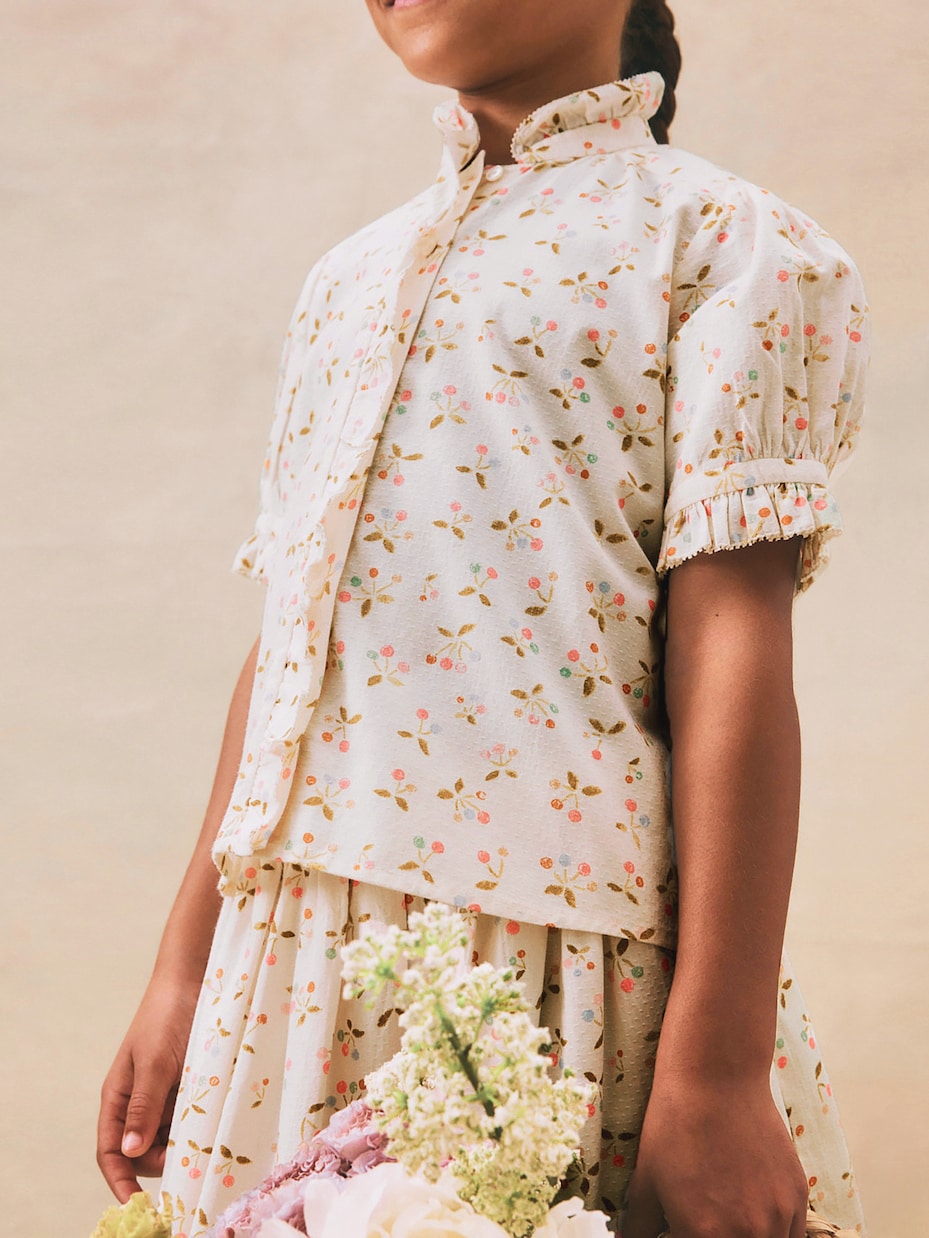 Camisa Cindy de algodón estampada | Bonpoint