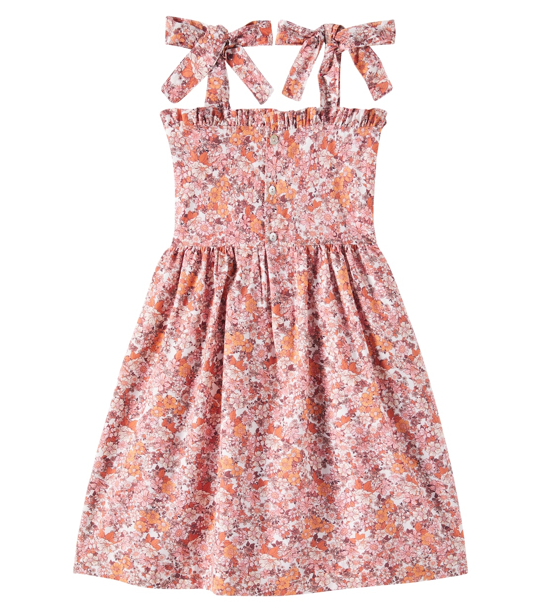 Robe Evelia en coton à fleurs | La Coqueta