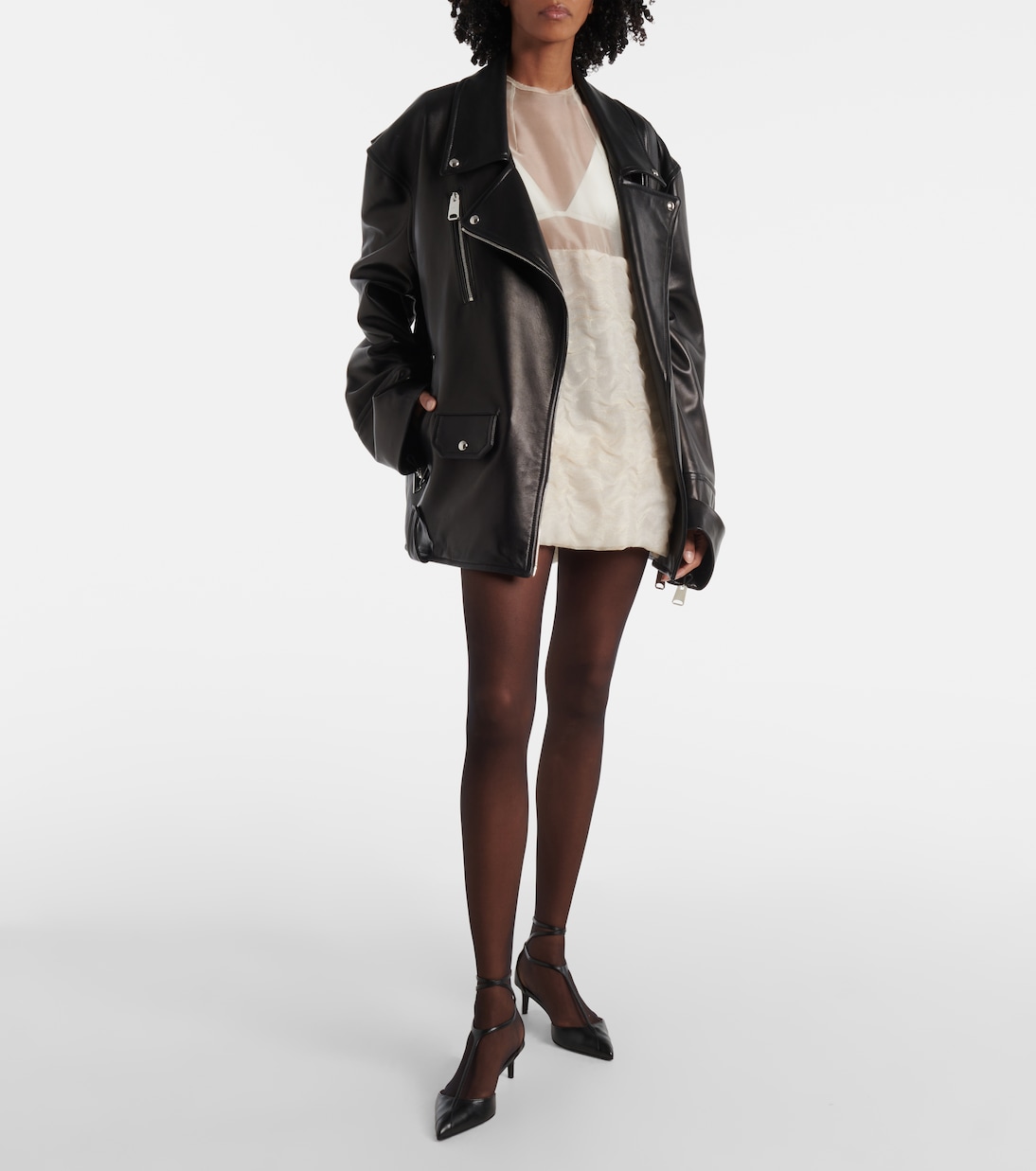 Blair linen and silk-blend minidress | Khaite