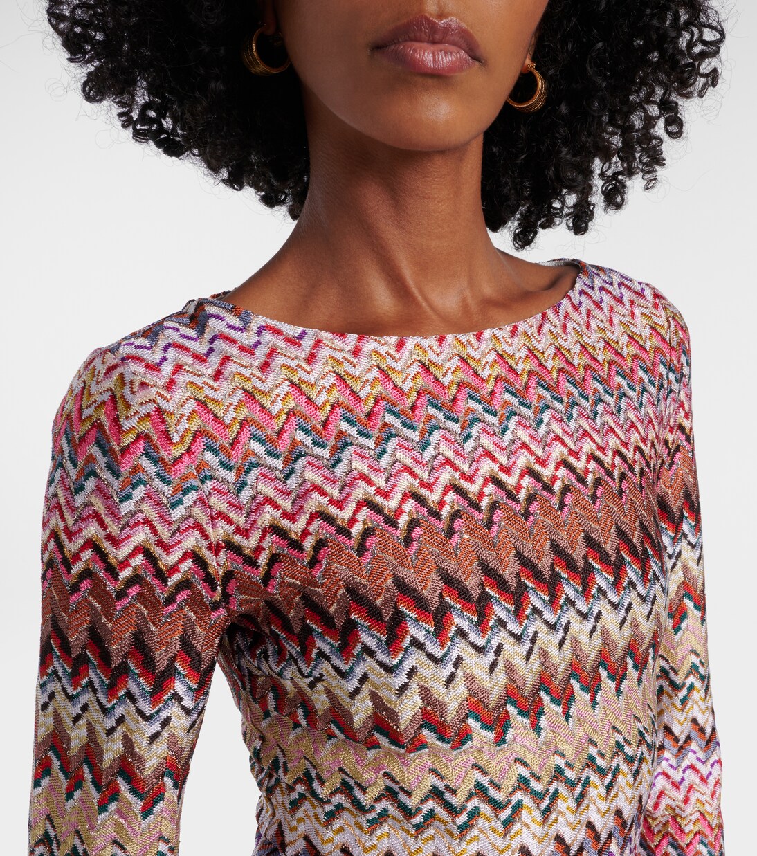 Robe Zig Zag en lamé | Missoni