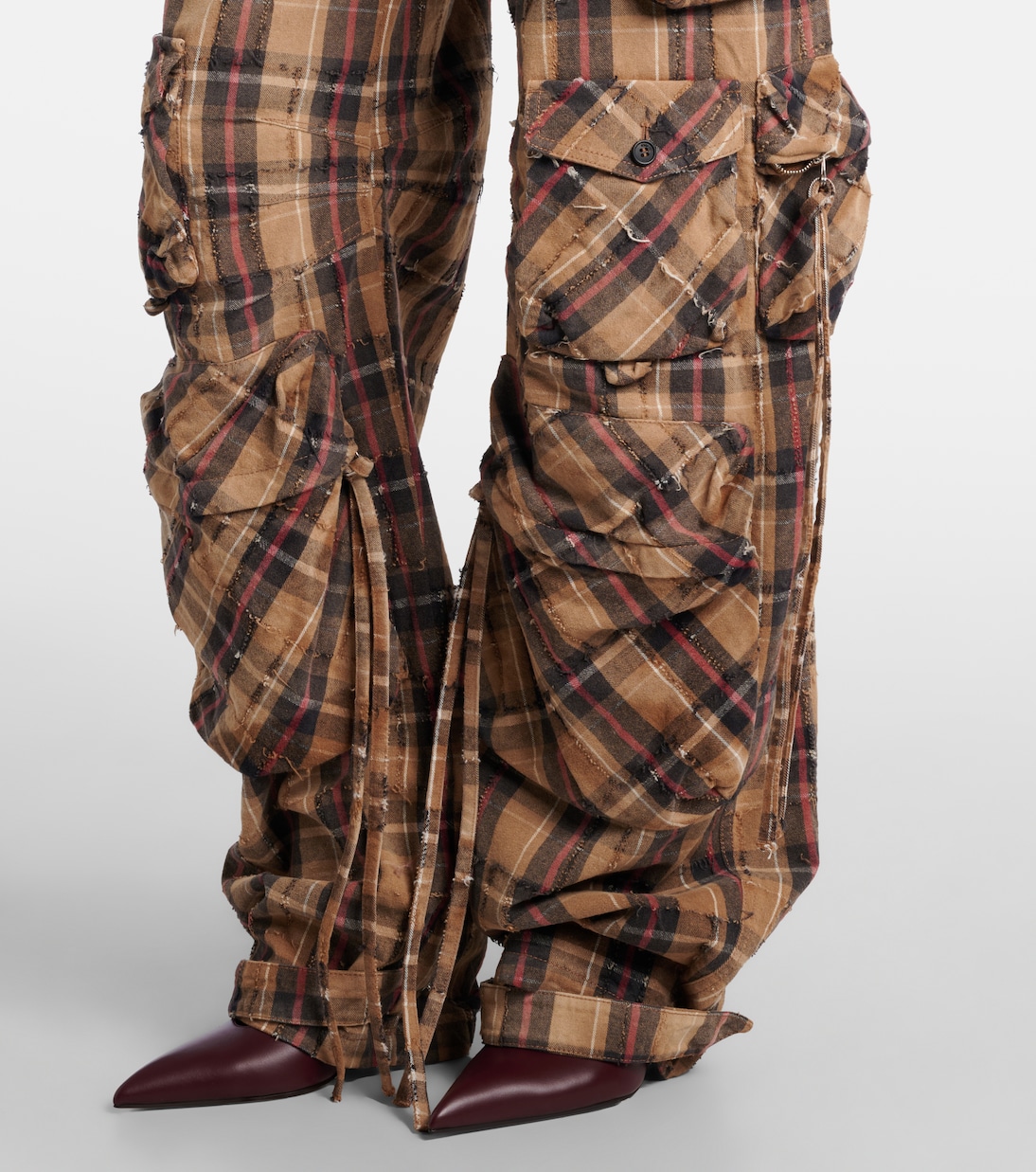 Cargohose aus Baumwollflanell | The Attico