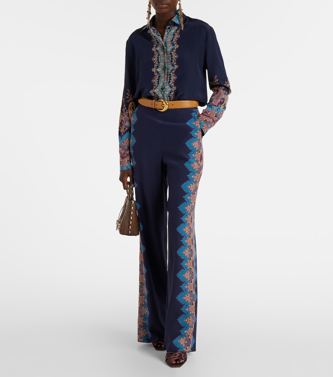 Bedrucktes Hemd aus Crêpe de Chine aus Seide | Etro