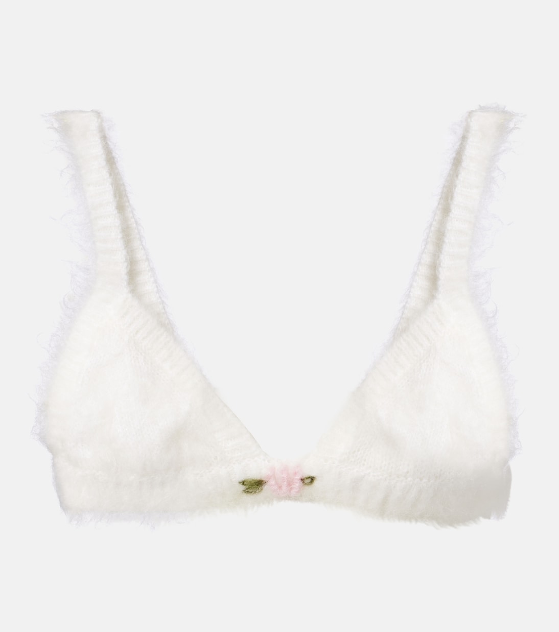 Bralette aus einem Mohairgemisch | Alessandra Rich