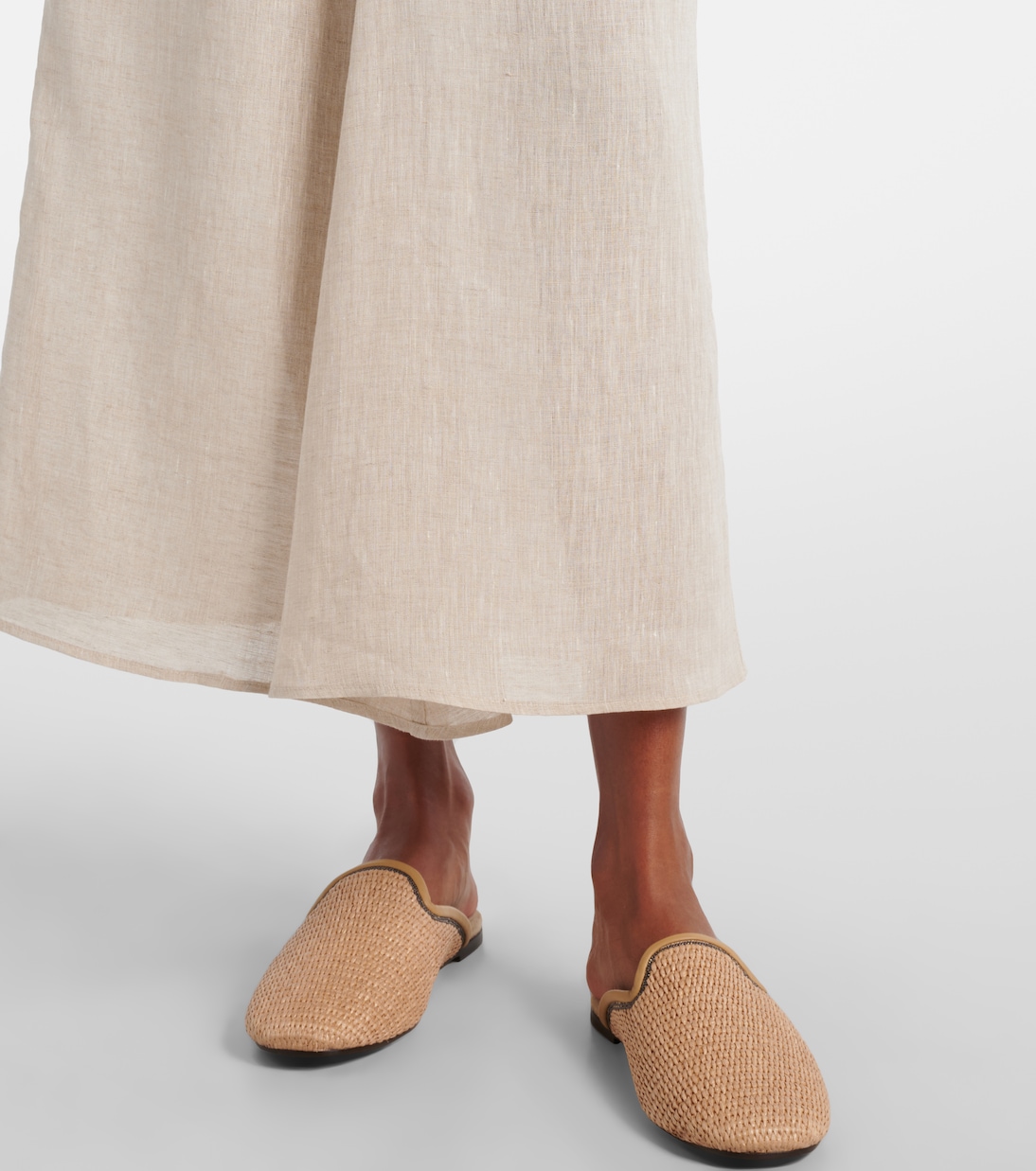 Monili linen maxi skirt | Brunello Cucinelli