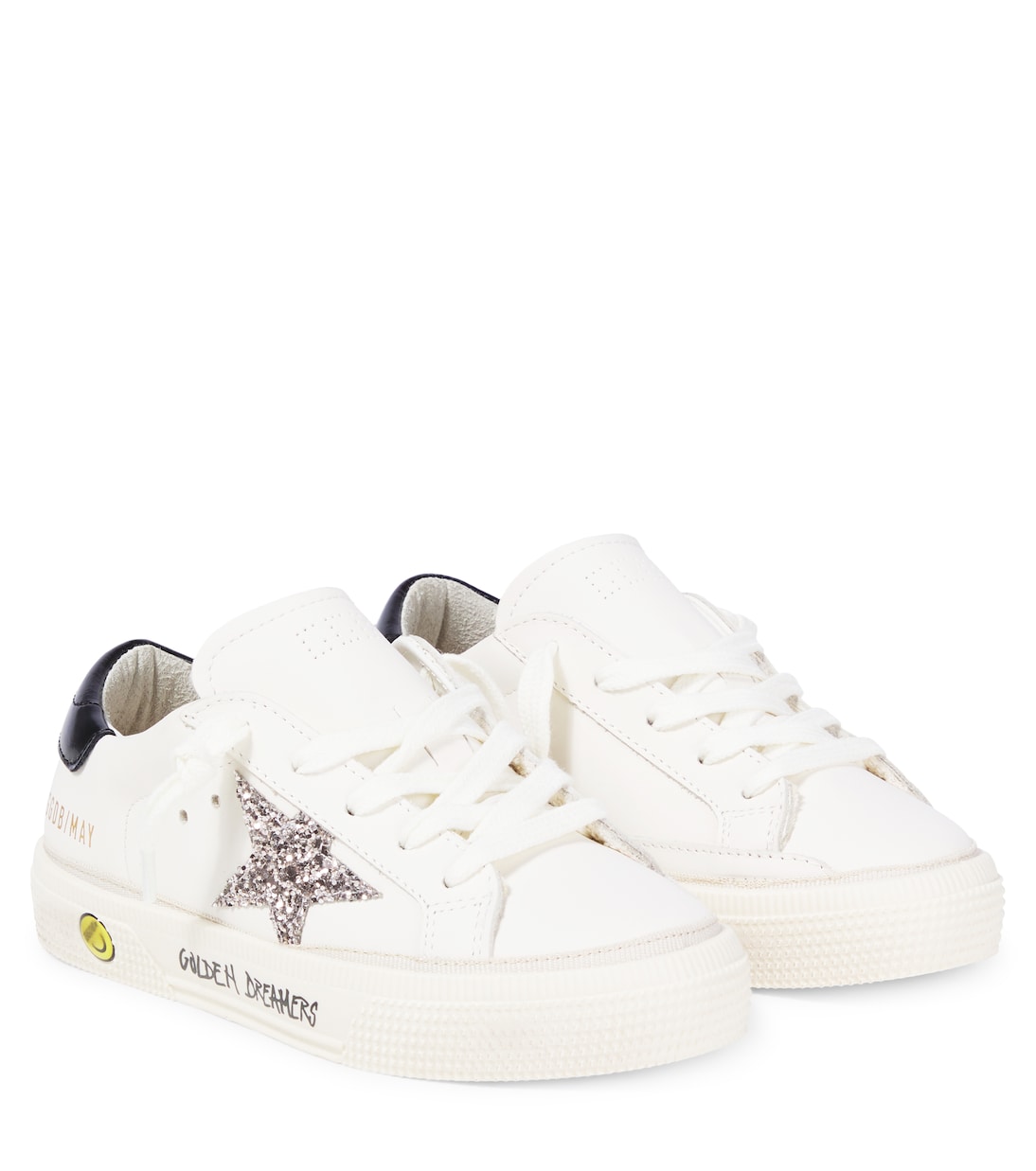 Sneakers May aus Leder mit Glitter | Golden Goose Kids