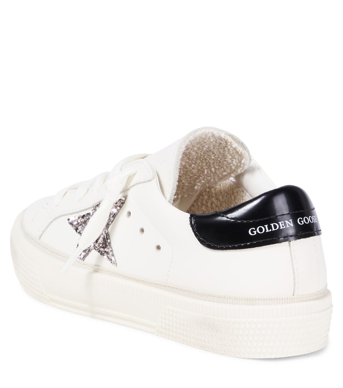 Sneakers May aus Leder mit Glitter | Golden Goose Kids