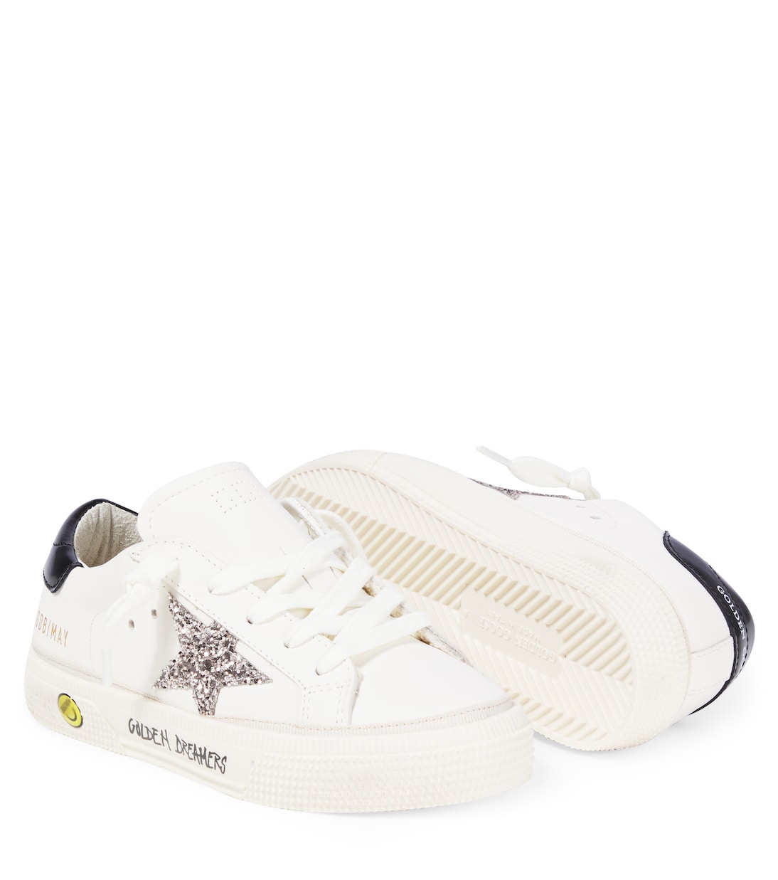 Sneakers May aus Leder mit Glitter | Golden Goose Kids