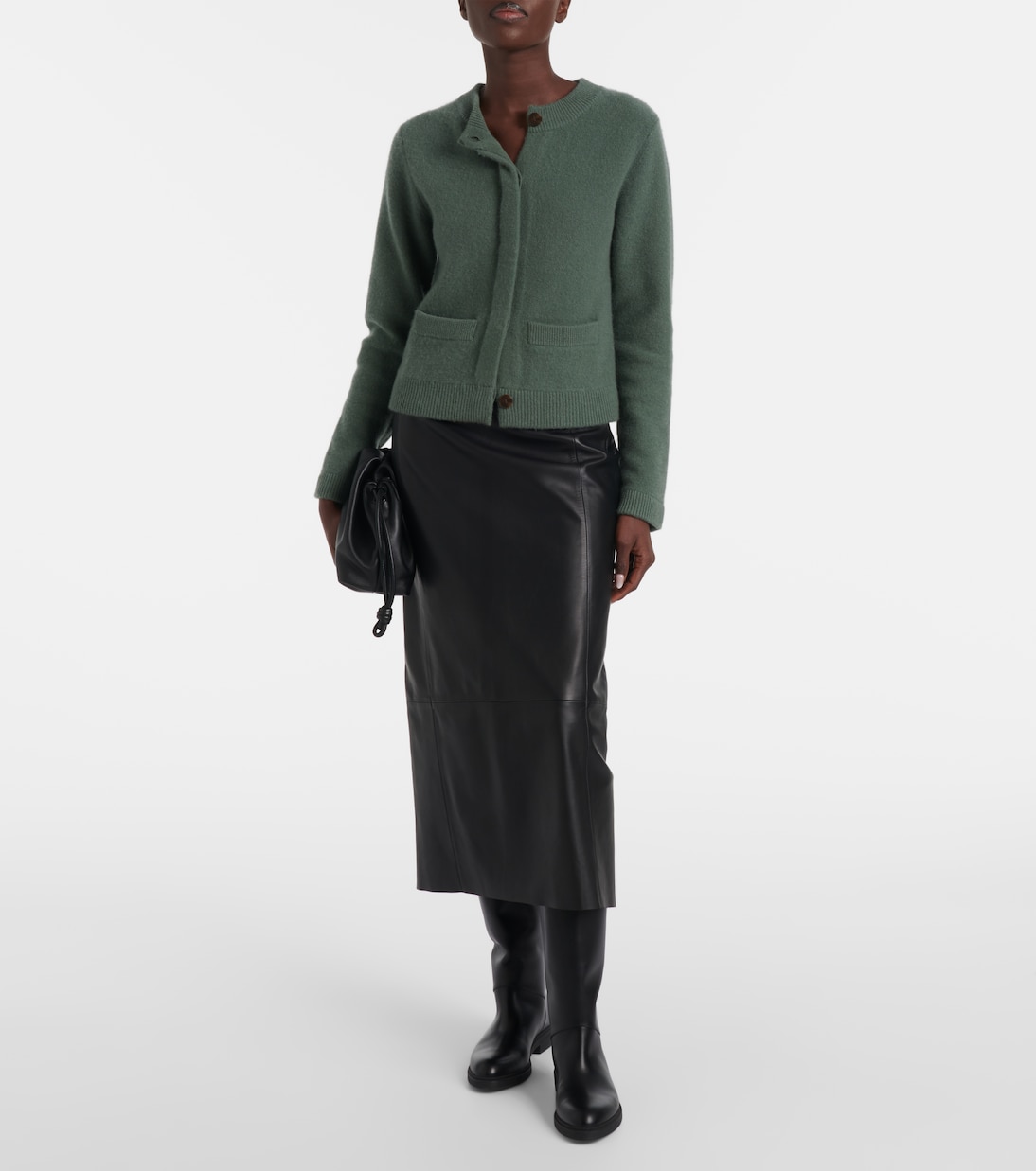 Cardigan Shrunken Boiled aus Strick | Vince