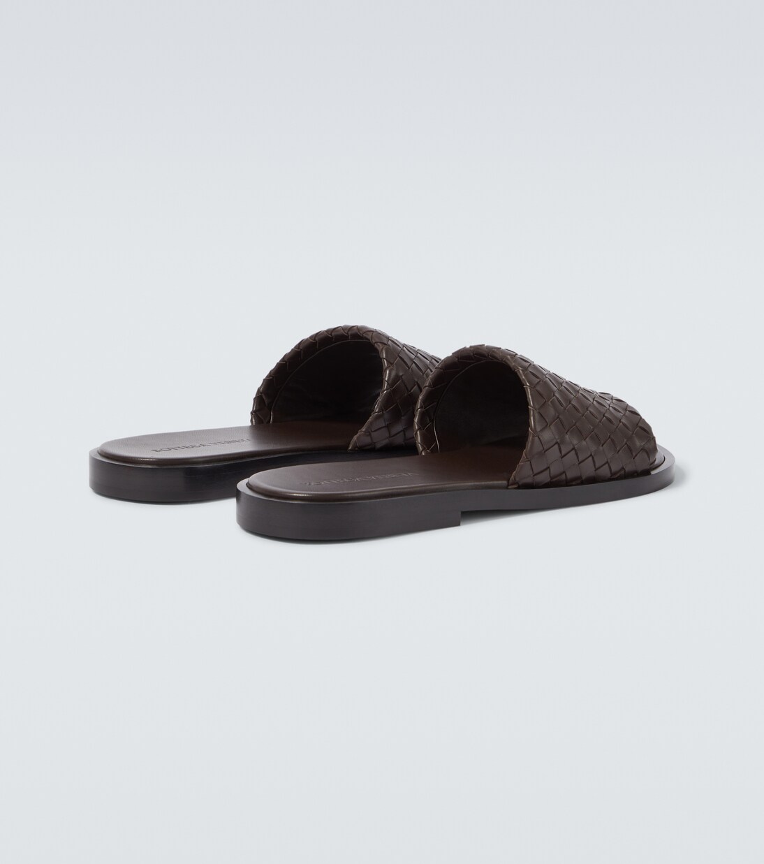 Elio Intrecciato leather slides | Bottega Veneta