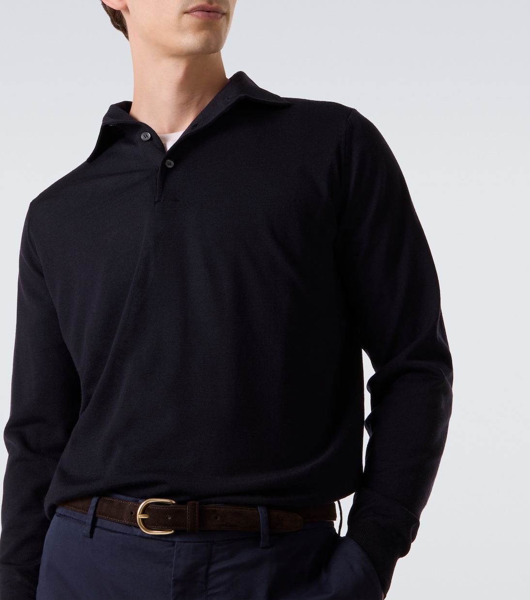 Virgin wool polo sweater | Lardini