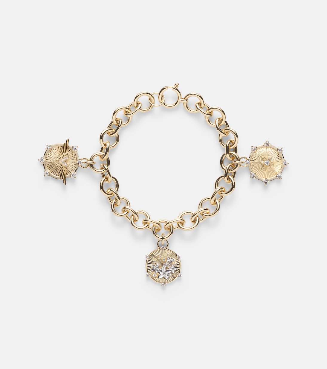 Armband Resilience and Blossom aus 18kt Gelbgold mit Diamanten | FoundRae
