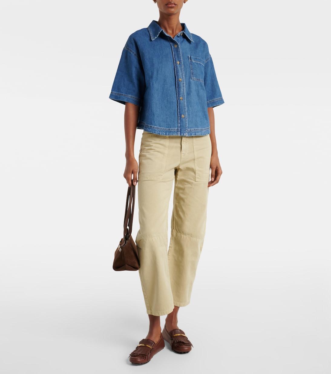 Pantalon ample Brylie en coton | Velvet