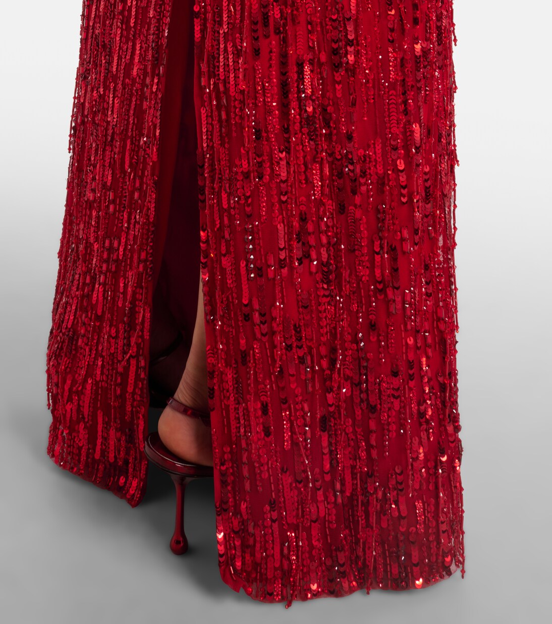 Robe longue Fleur à sequins | Jenny Packham