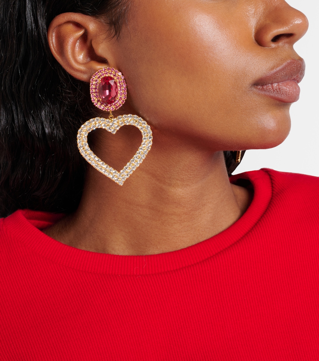 Orecchini a clip con cristalli | Magda Butrym