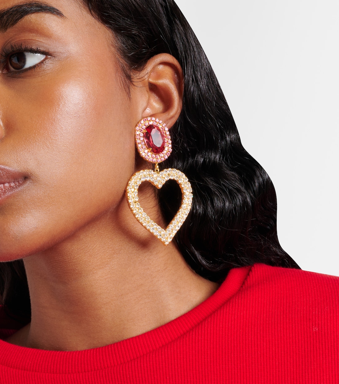 Orecchini a clip con cristalli | Magda Butrym