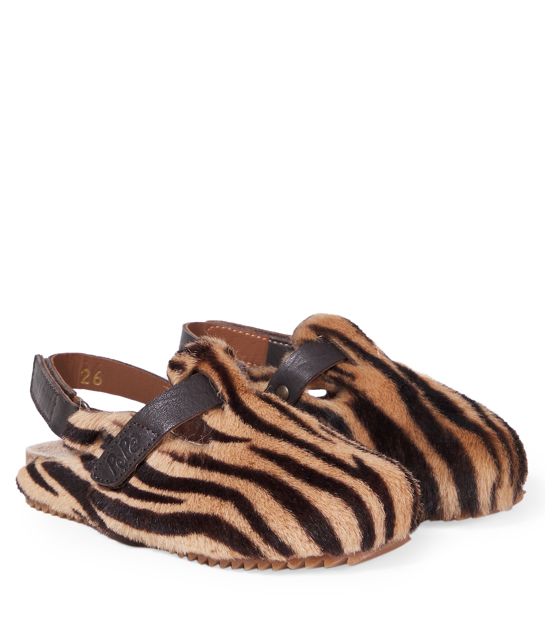 Printed calf hair slingback flats | PèPè