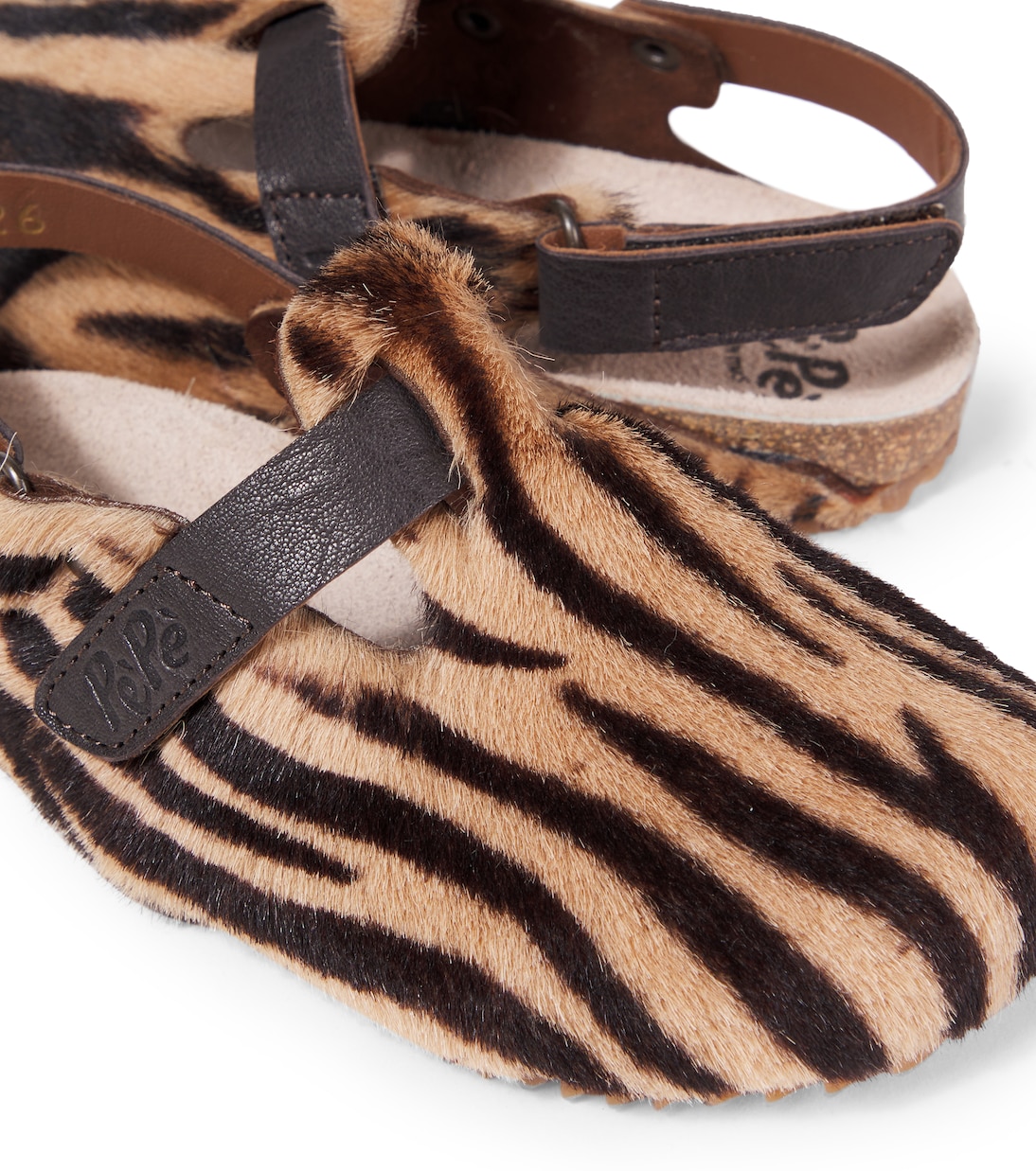 Printed calf hair slingback flats | PèPè