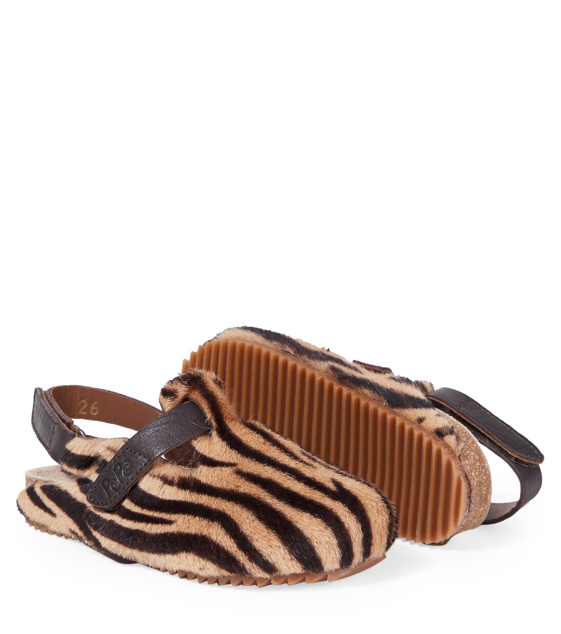 Printed calf hair slingback flats | PèPè