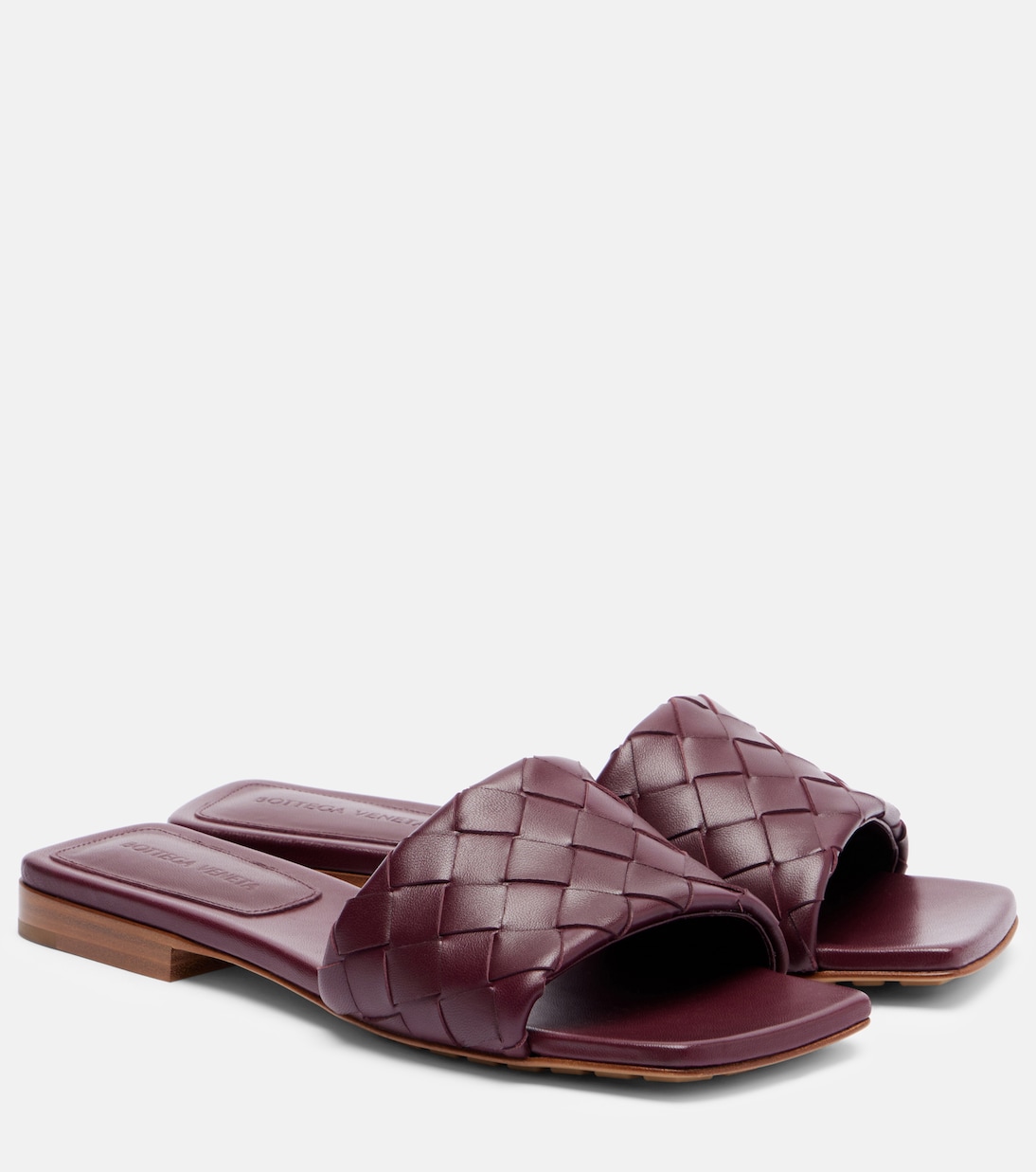 Parco Intrecciato leather slides | Bottega Veneta