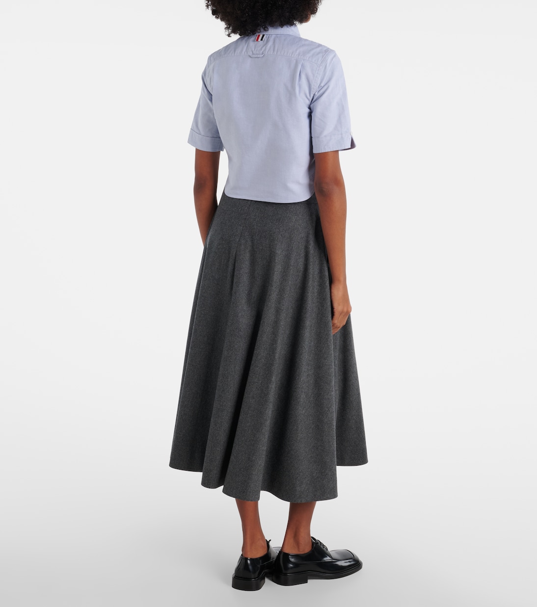 Cropped cotton shirt  | Thom Browne