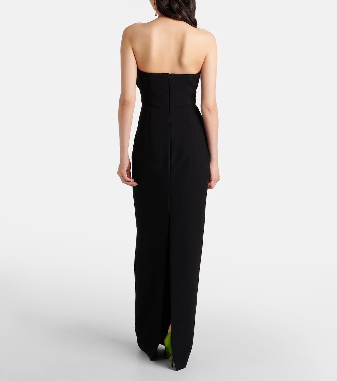 Floral asymmetric corset gown | Roland Mouret