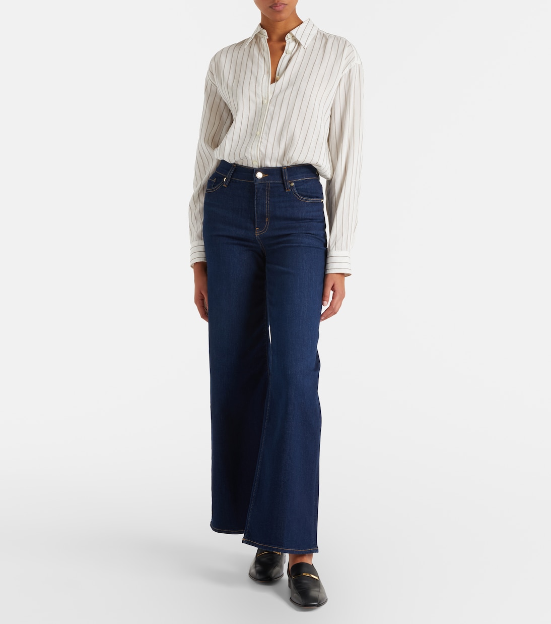 High-Rise Wide-Leg Jeans Le Slim | Frame