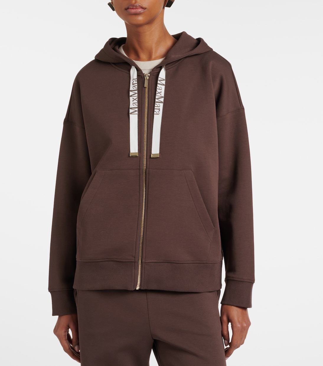 Kapuzenjacke Jour aus einem Baumwollgemisch | 'S Max Mara