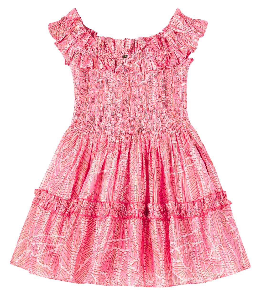 Amber printed cotton-blend dress | Poupette St Barth Kids