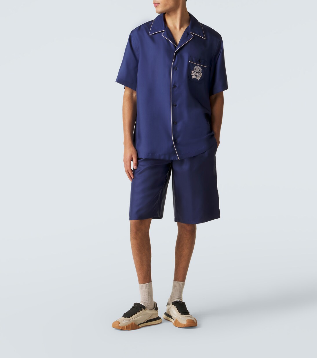 Bermuda-Shorts aus Seidensatin | Dolce&Gabbana
