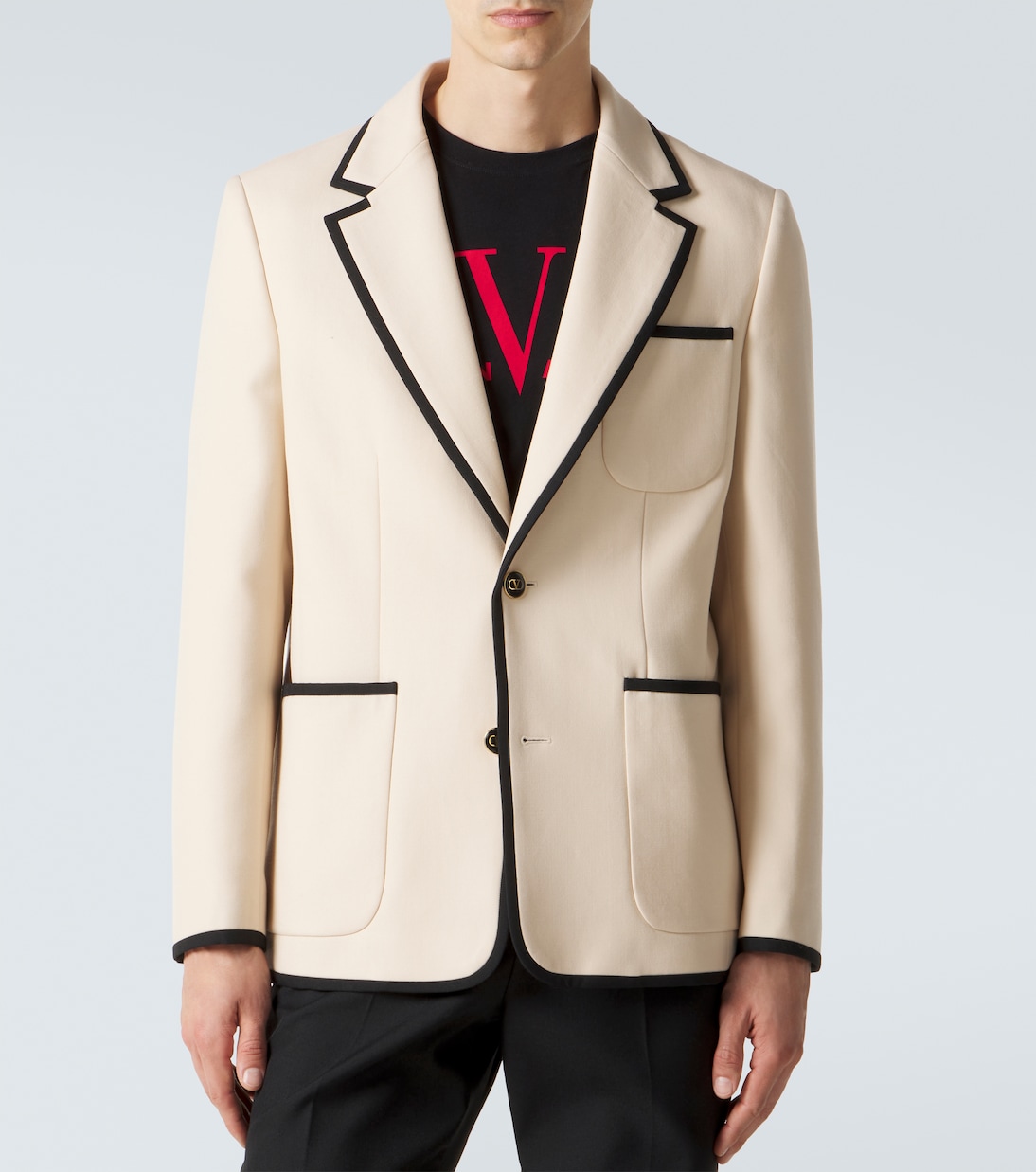 Virgin wool gabardine blazer | Valentino