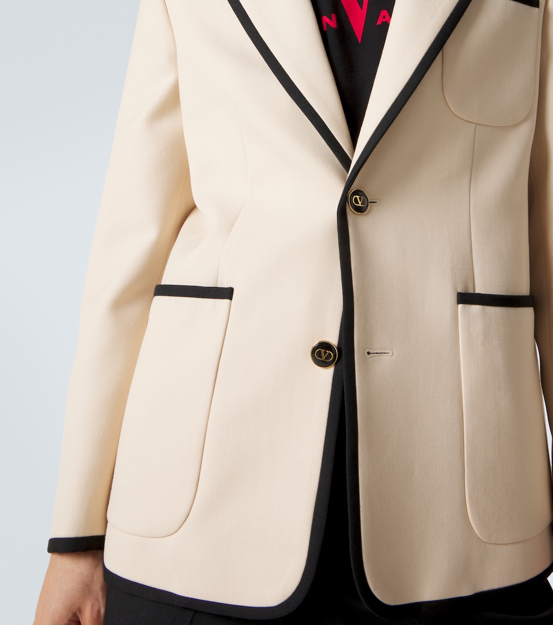 Virgin wool gabardine blazer | Valentino