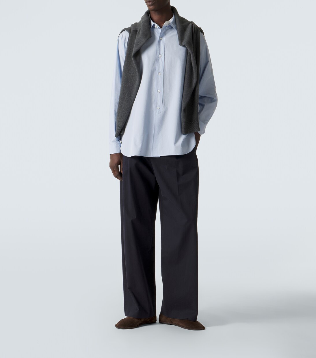 Camisa Melchior de popelín de algodón | The Row