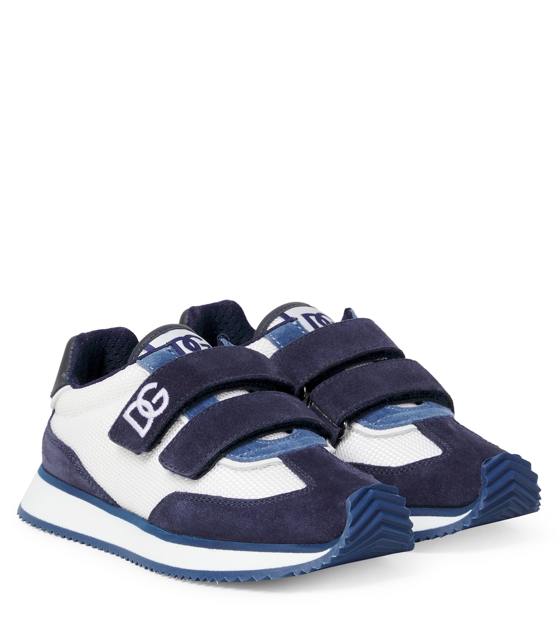 DG suede-trimmed sneakers | Dolce&Gabbana Kids