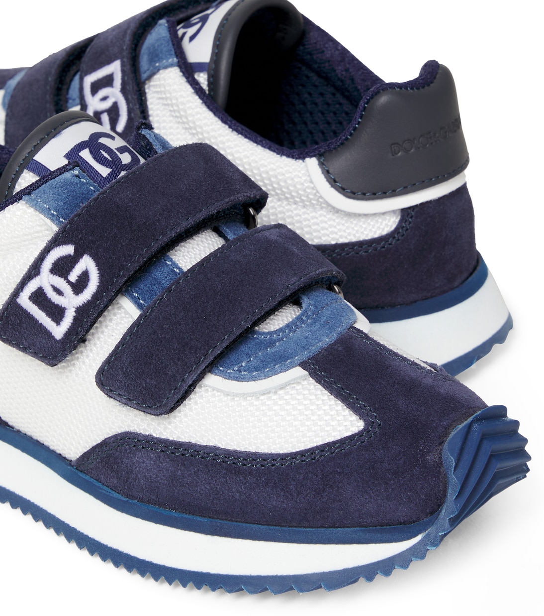 DG suede-trimmed sneakers | Dolce&Gabbana Kids