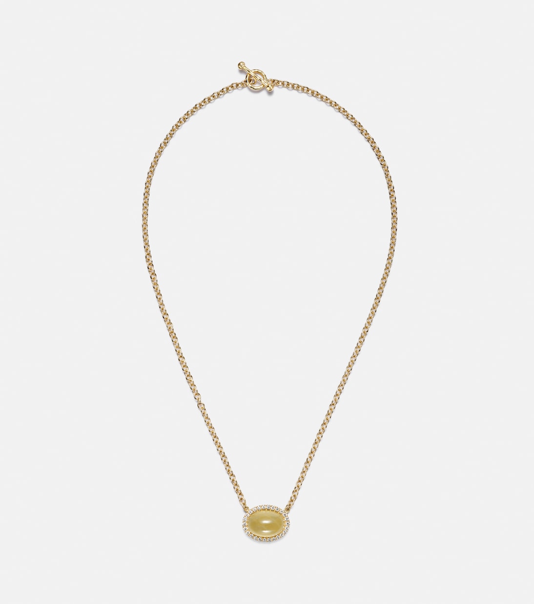 Collana Bermuda Grass in oro 18kt con berillo e diamanti | Octavia Elizabeth